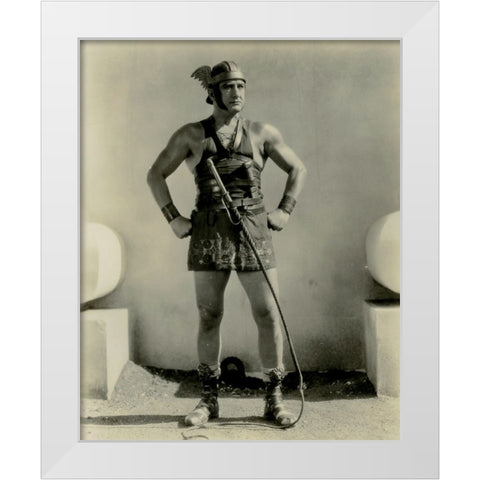 Francis X. Bushman as Messala, Ben-Hur A Tale of the Christ, 1925 White Modern Wood Framed Art Print by Vintage Hollywood Archive