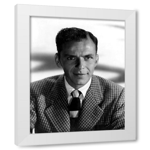 Frank Sinatra, 1942 I White Modern Wood Framed Art Print by Vintage Hollywood Archive