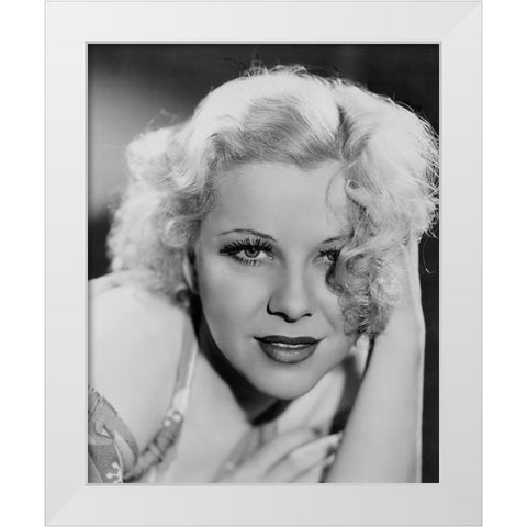 Glenda Farrell White Modern Wood Framed Art Print by Vintage Hollywood Archive