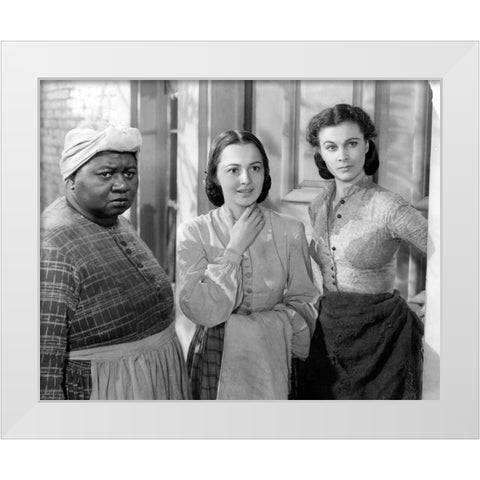 McDaniel, de Havilland, and Leigh White Modern Wood Framed Art Print by Vintage Hollywood Archive