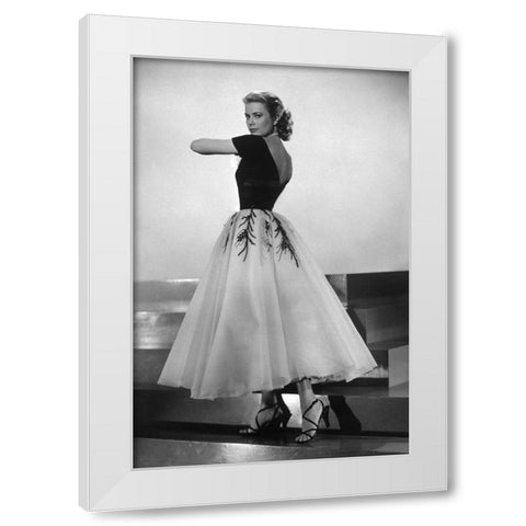 Grace Kelly, Rear Window, 1954 I White Modern Wood Framed Art Print by Vintage Hollywood Archive