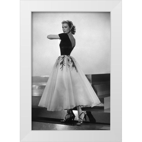Grace Kelly, Rear Window, 1954 I White Modern Wood Framed Art Print by Vintage Hollywood Archive