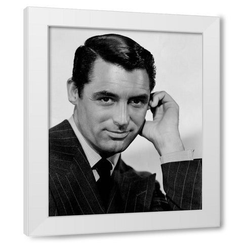 Cary Grant, 1941 White Modern Wood Framed Art Print by Vintage Hollywood Archive