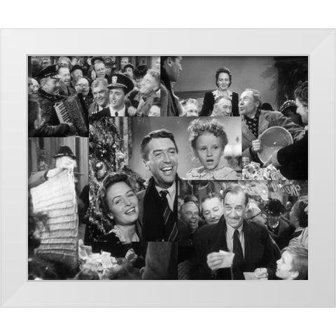 Its a Wonderful Life, 1946 II White Modern Wood Framed Art Print by Vintage Hollywood Archive