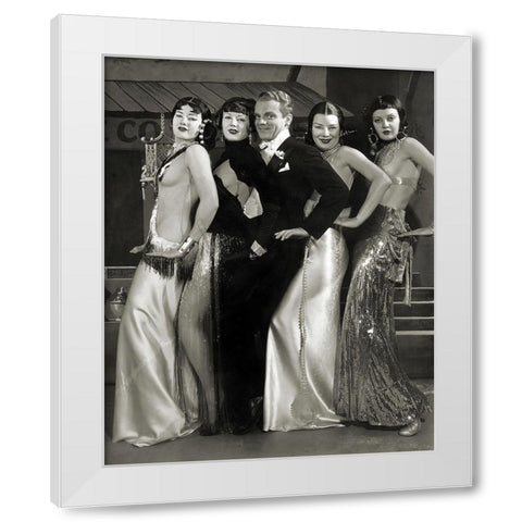 James Cagney, Footlight Parade, 1933 White Modern Wood Framed Art Print by Vintage Hollywood Archive