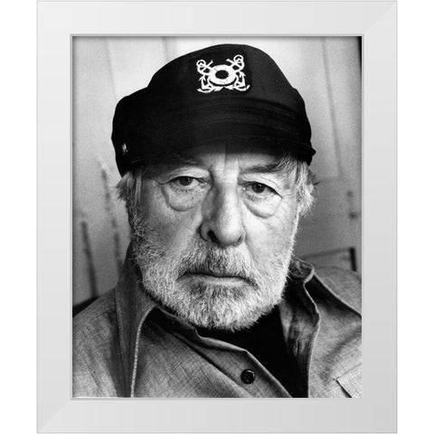 John Houseman, 1980 White Modern Wood Framed Art Print by Vintage Hollywood Archive