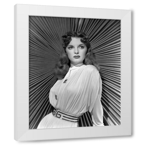 Julie London, 1948 White Modern Wood Framed Art Print by Vintage Hollywood Archive