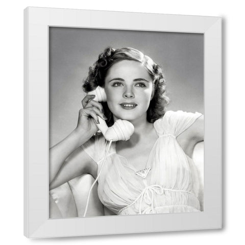 Kay Aldridge, 1940 White Modern Wood Framed Art Print by Vintage Hollywood Archive