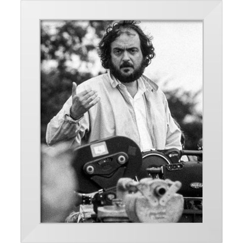 Stanley Kubrick, Barry Lyndon, 1975 White Modern Wood Framed Art Print by Vintage Hollywood Archive