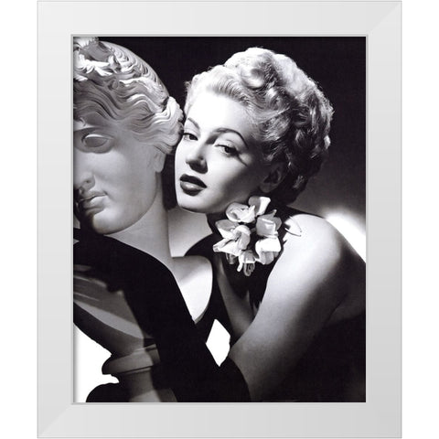 Lana Turner, 1942 White Modern Wood Framed Art Print by Vintage Hollywood Archive