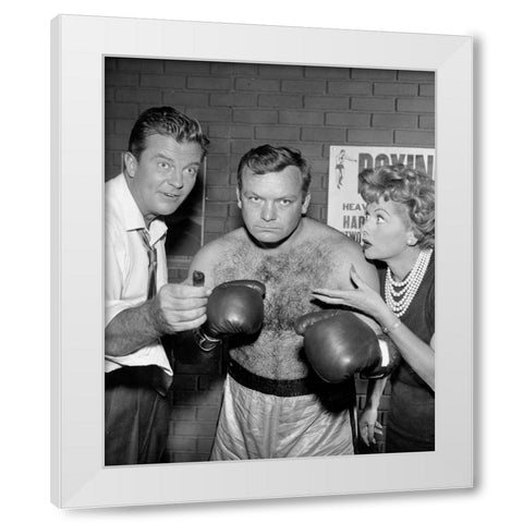 William Lundigan White Modern Wood Framed Art Print by Vintage Hollywood Archive