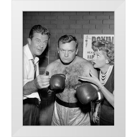 William Lundigan White Modern Wood Framed Art Print by Vintage Hollywood Archive