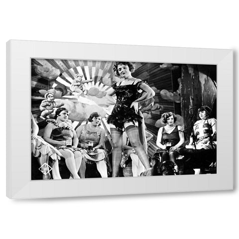 Lola Lola, The Blue Angel White Modern Wood Framed Art Print by Vintage Hollywood Archive