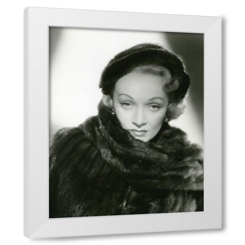 Marlene Dietrich, No Highway in the Sky, 1951 White Modern Wood Framed Art Print by Vintage Hollywood Archive