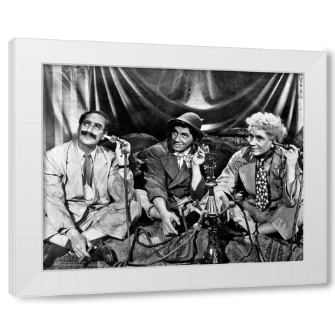 Marx Brothers White Modern Wood Framed Art Print by Vintage Hollywood Archive