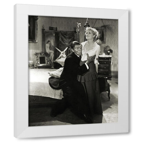 Miriam Hopkins, Fredric March,Â Dr. Jekyll and Mr. Hyde, 1931 White Modern Wood Framed Art Print by Vintage Hollywood Archive