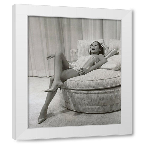 Nancy Kwan,Â Flower Drum Song, 1961 White Modern Wood Framed Art Print by Vintage Hollywood Archive