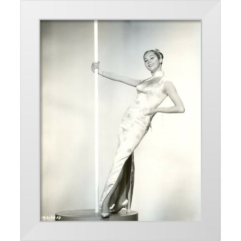 Nancy Kwan,Â Flower Drum Song, 1961 White Modern Wood Framed Art Print by Vintage Hollywood Archive