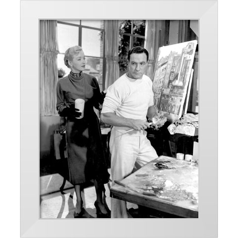 Nina Foch, Gene Kelley,Â An American in Paris, 1951 White Modern Wood Framed Art Print by Vintage Hollywood Archive