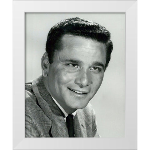 Peter Falk White Modern Wood Framed Art Print by Vintage Hollywood Archive