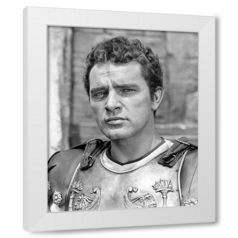 Richard Burton, The Robe, 1953 White Modern Wood Framed Art Print by Vintage Hollywood Archive
