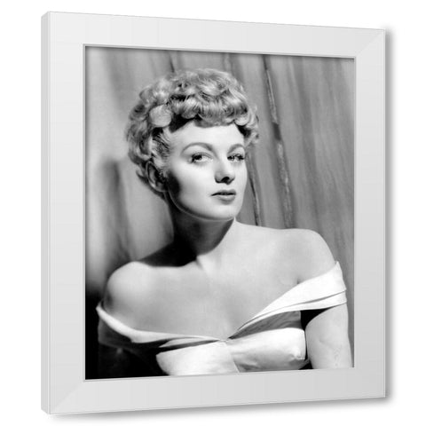 Shelleywinters White Modern Wood Framed Art Print by Vintage Hollywood Archive