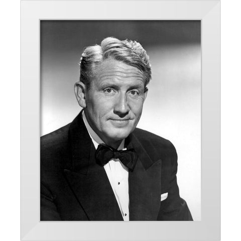 Spencer Tracy, State of the Union White Modern Wood Framed Art Print by Vintage Hollywood Archive