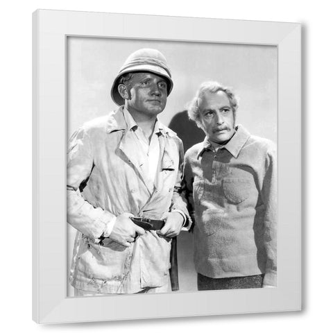 Stanley and Livingstone, 1939 White Modern Wood Framed Art Print by Vintage Hollywood Archive