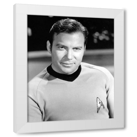 William Shatner, Star Trek White Modern Wood Framed Art Print by Vintage Hollywood Archive