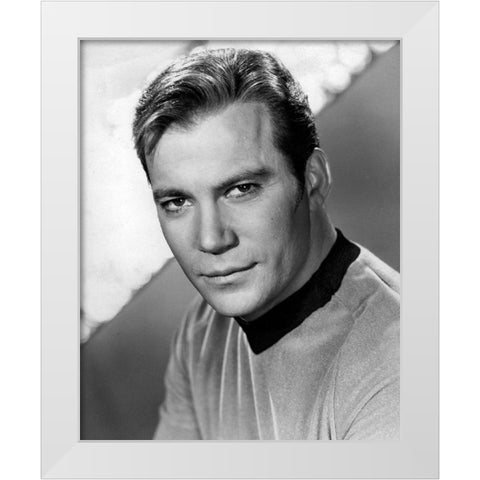 William Shatner, Star Trek White Modern Wood Framed Art Print by Vintage Hollywood Archive