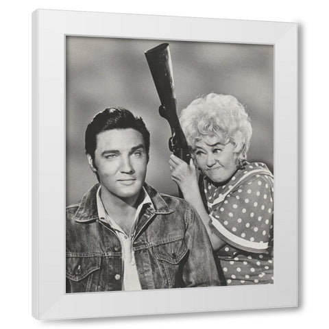 Elvis Presley, Stay Away Joe White Modern Wood Framed Art Print by Vintage Hollywood Archive