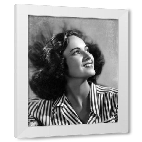 Teresa Wright, Shadow of a Doubt, 1943 White Modern Wood Framed Art Print by Vintage Hollywood Archive