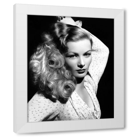 Veronica Lake White Modern Wood Framed Art Print by Vintage Hollywood Archive
