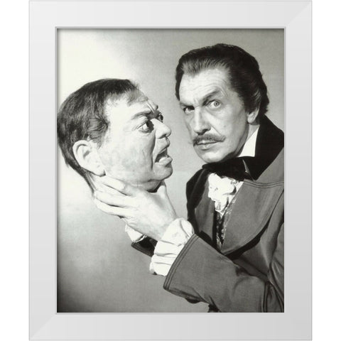 Vincent Price White Modern Wood Framed Art Print by Vintage Hollywood Archive