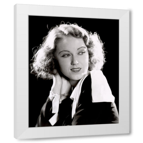 Fay Wray White Modern Wood Framed Art Print by Vintage Hollywood Archive
