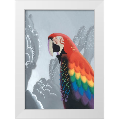 MiniWonder I White Modern Wood Framed Art Print by Wang, John Z.