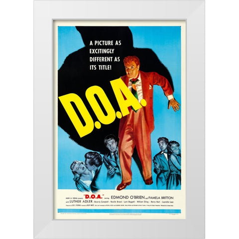 D.O.A. 1950 White Modern Wood Framed Art Print by Vintage Hollywood Archive