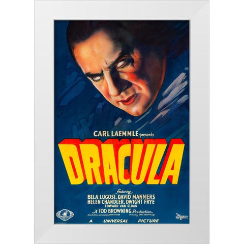 Dracula-1931 White Modern Wood Framed Art Print by Vintage Hollywood Archive