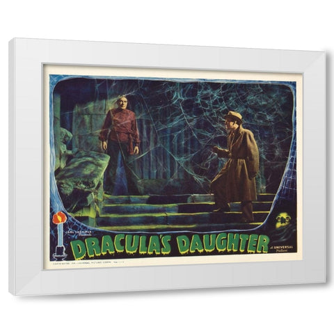 Draculas Daughter-1936 White Modern Wood Framed Art Print by Vintage Hollywood Archive
