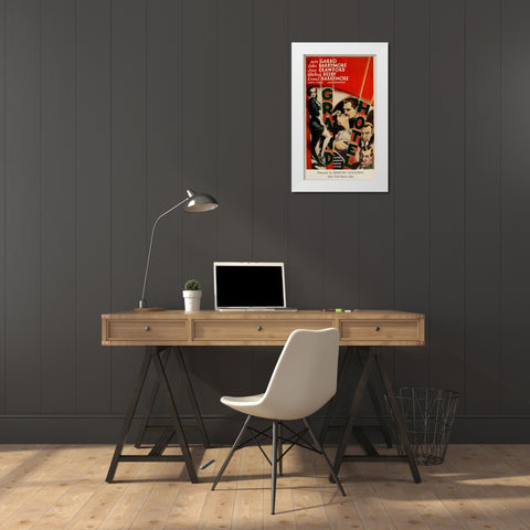 Grand Hotel-1932 White Modern Wood Framed Art Print by Vintage Hollywood Archive
