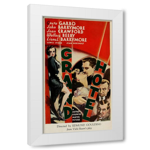 Grand Hotel-1932 White Modern Wood Framed Art Print by Vintage Hollywood Archive