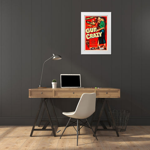 Gun Crazy-1950 White Modern Wood Framed Art Print by Vintage Hollywood Archive