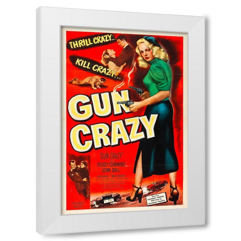 Gun Crazy-1950 White Modern Wood Framed Art Print by Vintage Hollywood Archive