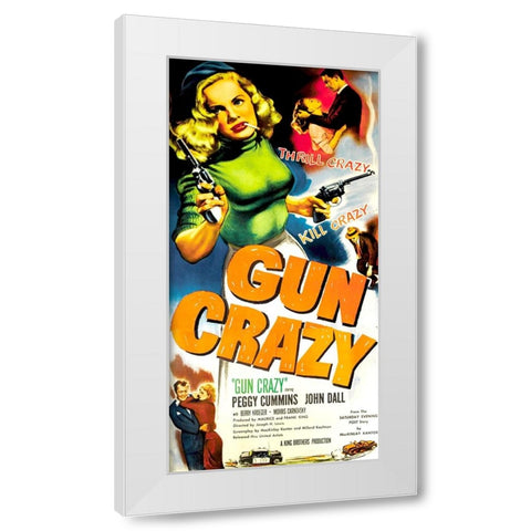 Gun Crazy-1950 White Modern Wood Framed Art Print by Vintage Hollywood Archive