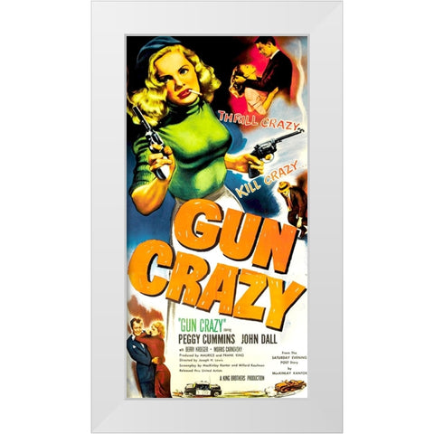 Gun Crazy-1950 White Modern Wood Framed Art Print by Vintage Hollywood Archive