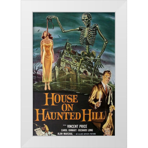 House on a Haunted Hill-1958 White Modern Wood Framed Art Print by Vintage Hollywood Archive