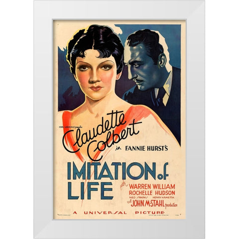 Imitation of Life-1934 White Modern Wood Framed Art Print by Vintage Hollywood Archive