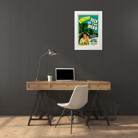 Isle of the Dead-1945 White Modern Wood Framed Art Print by Vintage Hollywood Archive