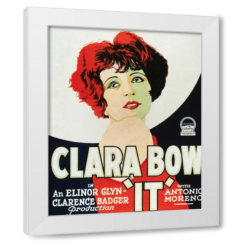 It-1927 White Modern Wood Framed Art Print by Vintage Hollywood Archive