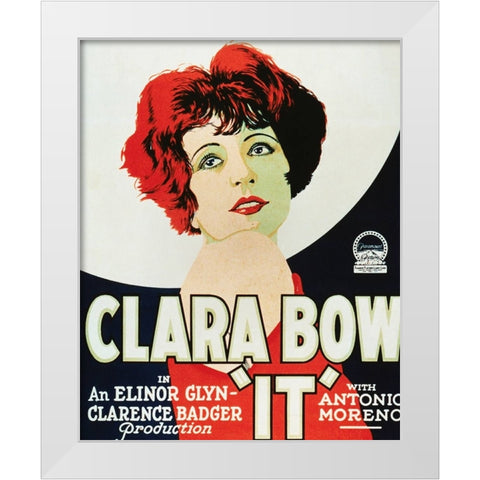 It-1927 White Modern Wood Framed Art Print by Vintage Hollywood Archive